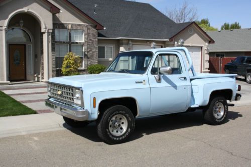 Restored/custom 1980 chevy short bed 4x4 ( awesome )