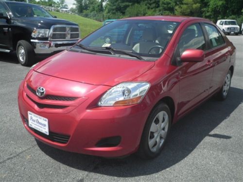 2007 toyota yaris automatic red