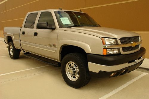 04 chevy silverado 2500hd lt crew cab diesel short bed 4wd one owner mint cond