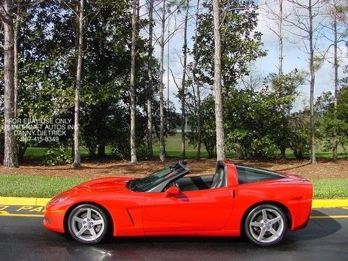 2005 chevy corvette coupe! z51 performance! victory red! power seats!