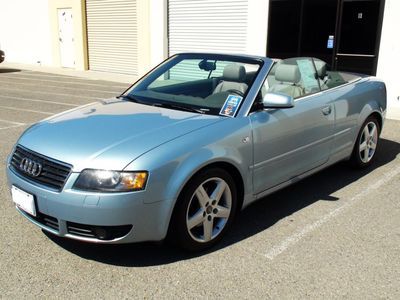 2004 audi a4 cabriolet 1.8t: video available! bose, leather, turbo, warranty