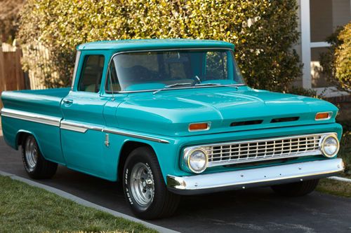 Custom 1963 chevy truck, c10 v8 automatic ac hot rod, lowerd,