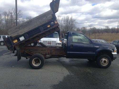 Ford f-350 cab and chassis with mason dump 4x4 low miles!