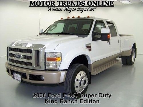 2008 4x4 king ranch diesel navigation drw sunroof htd seats ford f450 f-450 40k