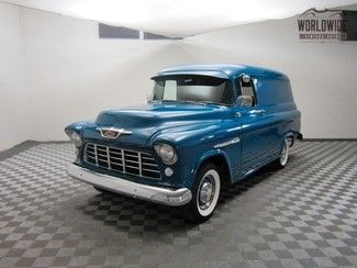 1955 chevy panel pickup truck! frame-off restoration! show quality!!