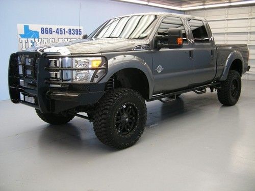 We finance!!  2012 ford f-250 xlt 4x4 powerstroke diesel lift leather texas auto