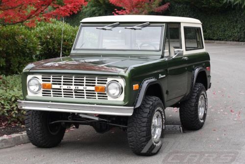 1976 ford bronco - dark moss green - new wheels &amp; tires - nice 302 automatic!