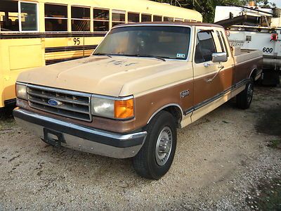 Mechanic special no reserve! 1990 ford f250 supercab 7.3 diesel 5 speed in texas