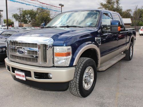 5.4l v8 king ranch 4x4 leather heated seats rear dvd cd mp3 tow package bedliner