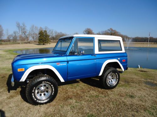 1976 ford bronco sport body off restoration nice condition! v/8 auto ps pdb look
