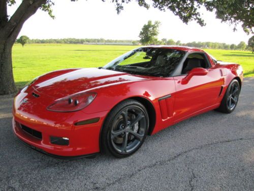 2010 chevrolet corvette grand sport coupe gs 2-door 6.2l z51 package torch red