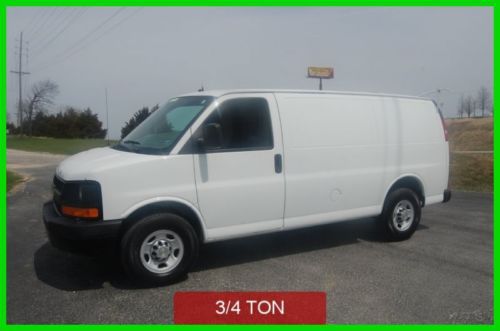 2010 work van used 4.8l v8 automatic cargo service white chevy 2500 3/4 ton nice