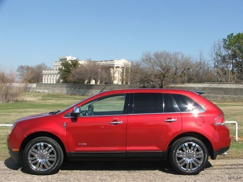 2010 lincoln mkx 2wd lthr nav 20" chrome wheels pano roof 1-owner immaculate