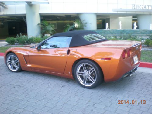 2007 convertible corvette, mint condition, loaded, atomic orange, perfect