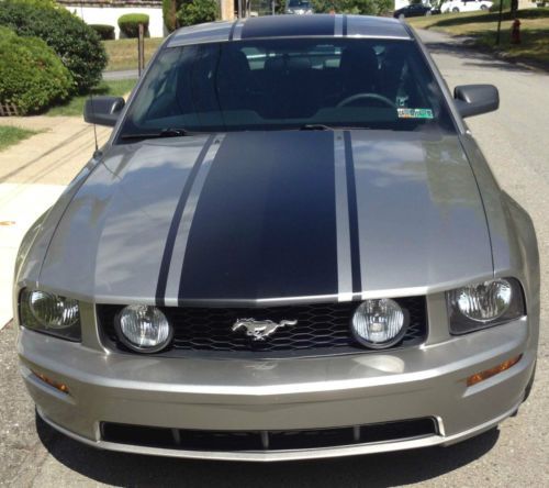 Turbocharged mustang gt, automatic, silver, black interior