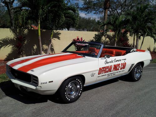 1969 indy 500 pace car 396 camaro rs / ss