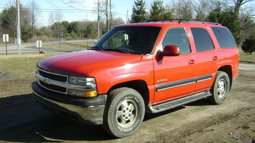 2001 chevy chevrolet tahoe 4x4 red suv suburban ready to go  **no reserve**