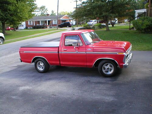 Ford,f00,truck,1977,pickup,restored,short bed,351w,red,automatic,ac,ps,pb,c6