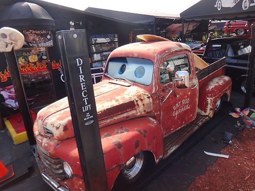 1950 ford f1 mater pick up rat rod bad to the bone custom built truck show truck