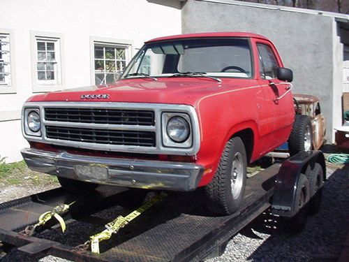 1980 dodge shortbed pickup project truck