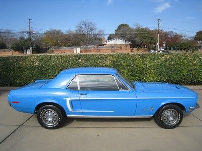 1968 ford mustang coupe 289 v8 c-code 4speed