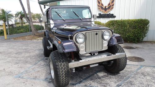 1985 jeep cj-7 hard top fully restored purple candy lavender show condition