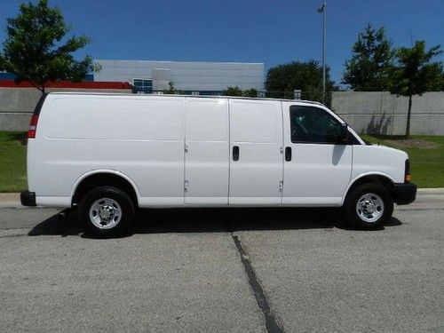 2013 express 2500 extended commercial cargo delivery service utility 1-owner