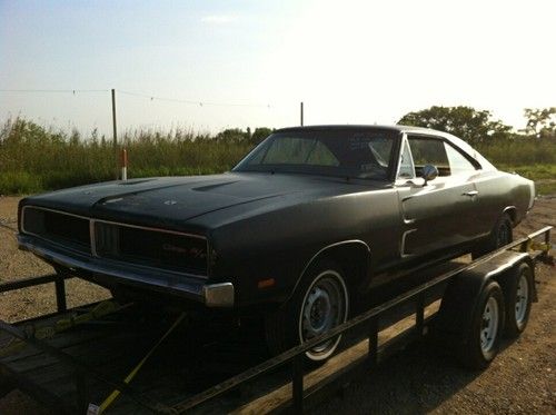 1969 dodge charger r/t project car real rt 440 a/c car 68 70