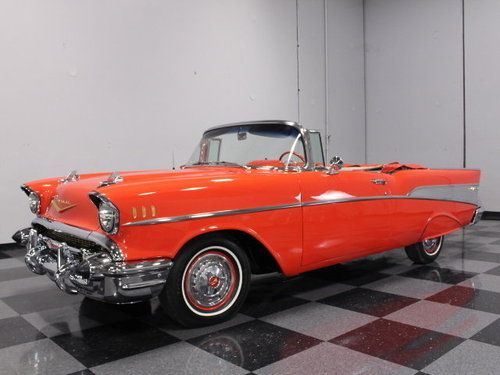 Timeless matador red on red convertible, power top, power steering, nice!