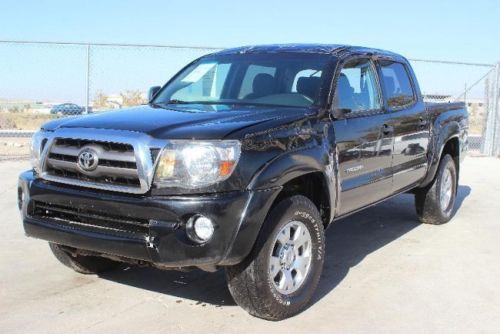 2010 toyota tacoma double cab 4wd damaged bill of sale title runs priced to sell