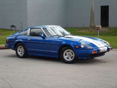 280zx coupe 5 spd manual runs great blue white stripes