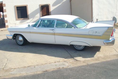 57 plymouth fury--2 fours-auto--factory hotrod