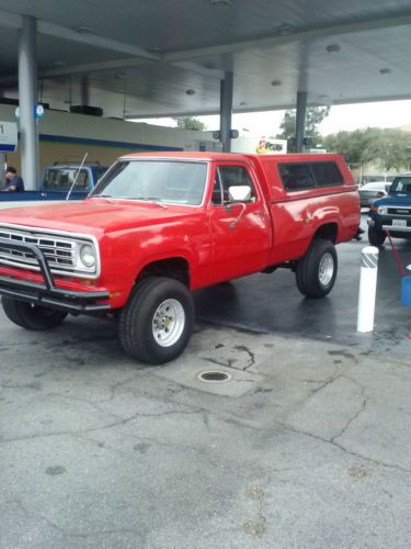 1973 dodge power wagon 4x4 440 mint for unrestored. all life in california.