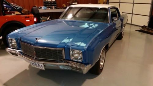 1971 chevrolet monte carlo--one owner--low miles--stick shift