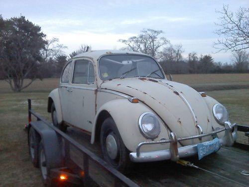 1966 volkswagen beetle. barn find-unrestored, original. no reserve!!