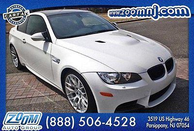 1 owner 2013 bmw m3 coupe white on 2 tone silver/black smg fac warranty