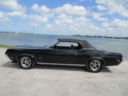 1969 mercury cougar xr-7 jet black conv&#039;t leather totally restored