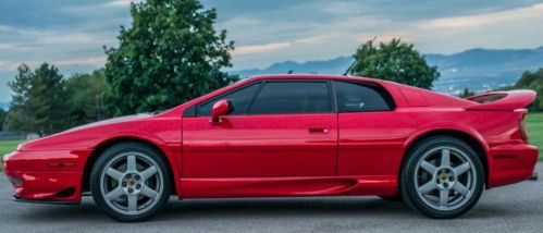 1997 red lotus turbo esprit   tan interior