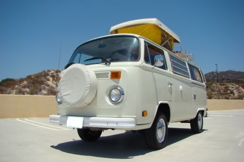 1977 vw volkswagen westfalia camper van bus *free shipping with &#034;buy it now&#034;