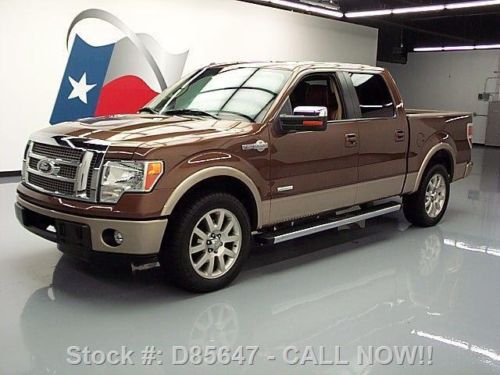 2011 ford f-150 king ranch crew ecoboost sunroof 40k mi texas direct auto