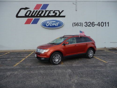 2008 ford edge limited awd 4x4 3.5l v6 dvd player clean suv crossover leather