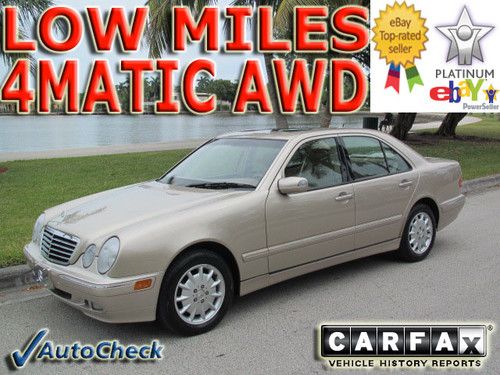 2001 01 mercedes e320 4matic all wheel drive * only 48k miles * heated sts * wow