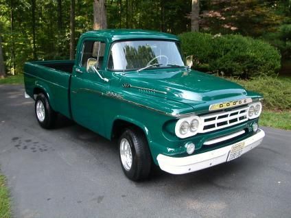 Beautifully restored dodge pickup d100, sweptline, 318 poly. motor,3 speed.