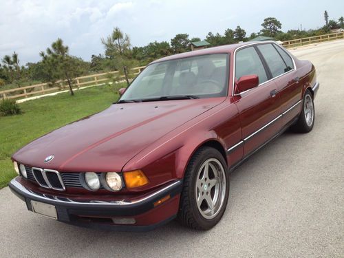 1991 bmw 735i low miles mostly one owner clean autocheck garage kept no reserve