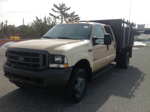 Ford f450 super duty crew cab diesel dump truck 1 owner ford maintained carfax