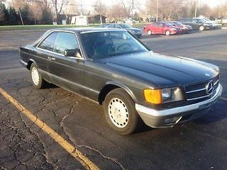 1985, dark gray, 500 sec, 2-door coupe