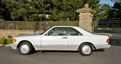 1990 mercedes-benz 560sec base coupe 2-door 5.6l- 1-owner ca car w/ 66k miles