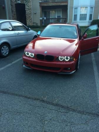 2001 bmw m5 imola red on red/black