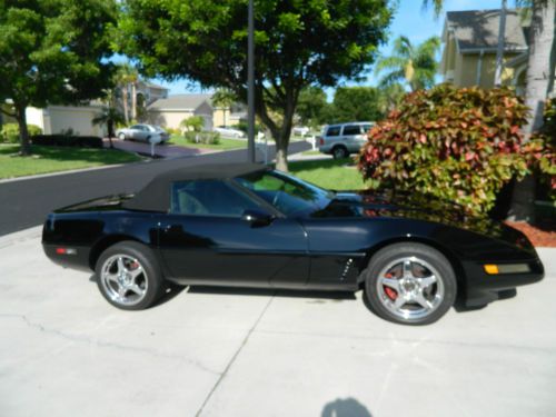 1995 c4 corvette convertible lt1 350 black