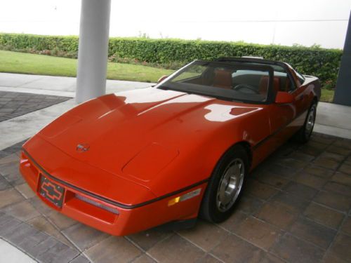 1987 chevrolet corvette 5.7l v8 rwd targa top automatic one owner clean carfax